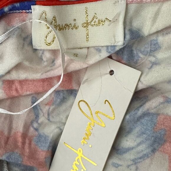 Yumi Kim Red Floral Running in Circles Midi Wrap Dress| Size S - Picture 8 of 8